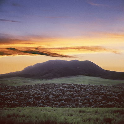Sunset on Sleeping Giant