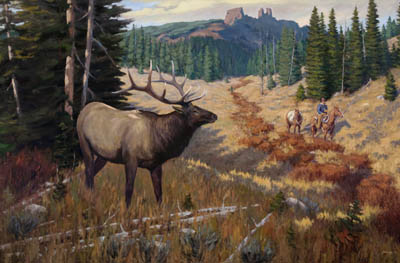 Lone Bull Elk