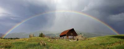 Barn Full Rainbow