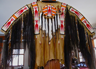 Hides in the Dark Shadows - Lakota Ceremonial Shirt