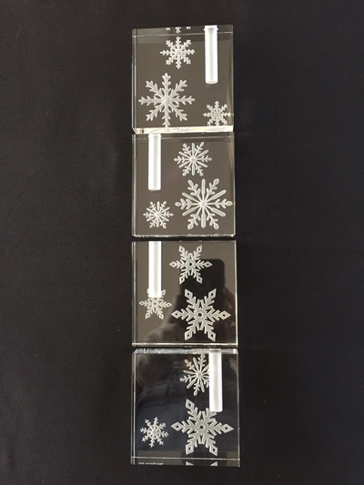 Bud Vase: Snowflakes - Multiples