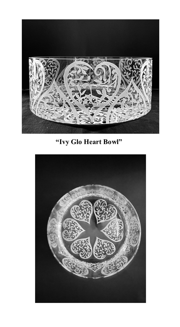 Ivy Glo Heart Bowl