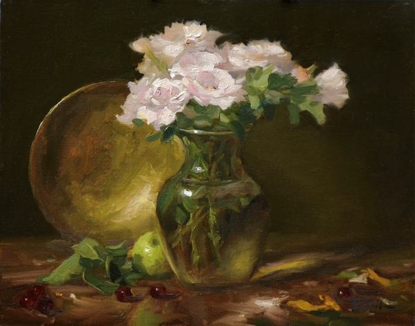 Fairy Roses with Brass and Glass