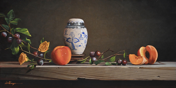 Ginger Jar with Wild Plums