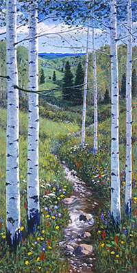 View Through the Aspens