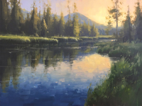 Sunset, Hahns Peak Lake