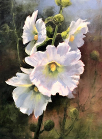 Hollyhocks