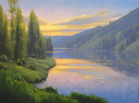 Sundown, Hahns Peak Lake